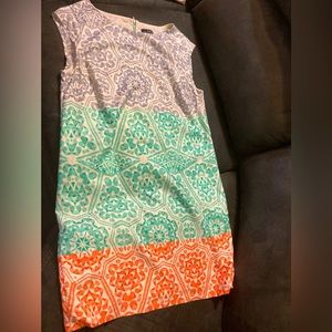 The Limited work style dress! This dress is cute on with really fun bold colors!